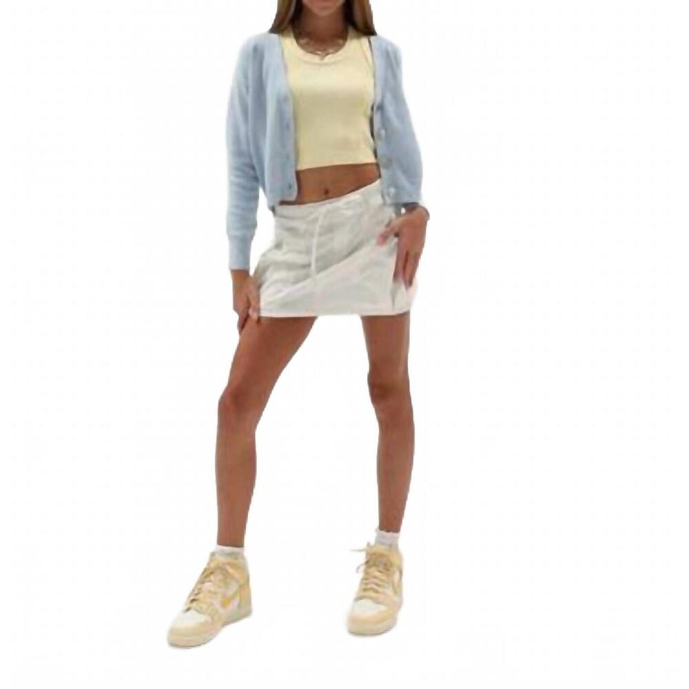 NEW TENLY girl's corduroy mini skirt in ecru